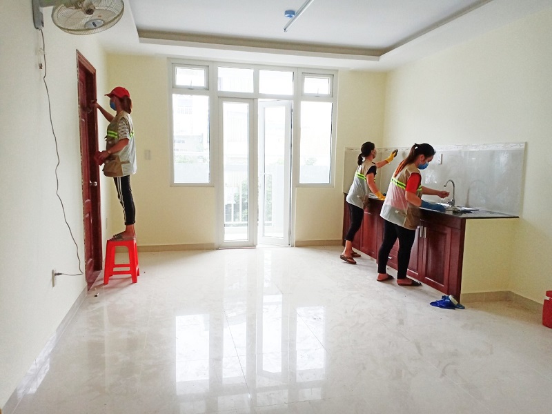 dọn rác công trình tại quận 4 